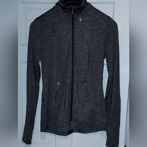 VSX Knockout Gym Jogger Jacket Top Thumbholes Sz Large Victoria's Secret Zip Up